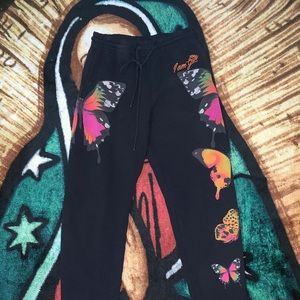 I.am.gia black butterfly sweatpants